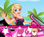 Barbie Araba Yıkama ve Süsleme Oyunu