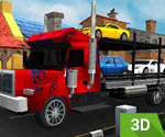 3D Araba Taşıma Kamyonu