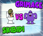 Grimace vs Skibidi
