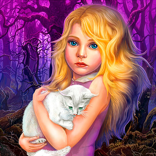 Hidden Object - Girl and Cat